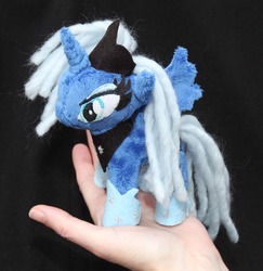 Size: 1022x1050 | Tagged: safe, artist:draglaplushies, princess luna, pony, g4, hand, irl, photo, plushie, solo