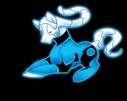 Size: 1800x1440 | Tagged: safe, artist:ladyduskfall, black background, blue lantern, dc comics, emotional spectrum, green lantern, ponified, saint walker, simple background