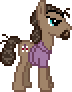 Size: 72x92 | Tagged: safe, artist:anonycat, jesús pezuña, g4, desktop ponies, pixel art, simple background, solo, the big lebowski, transparent background