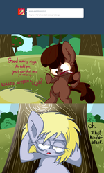 Size: 990x1646 | Tagged: safe, artist:extradan, earth pony, pony, duo, tumblr