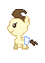 Size: 50x70 | Tagged: safe, artist:php10, pound cake, g4, animated, cute, desktop ponies, foal, pixel art, poundabetes, simple background, solo, sprite, transparent background, walk cycle