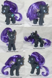 Size: 649x960 | Tagged: safe, artist:mayanbutterfly, oc, oc only, oc:nyx, pony, brushable, customized toy, solo, toy