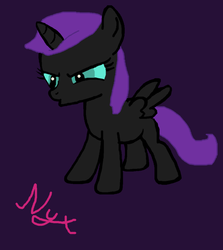 Size: 600x674 | Tagged: safe, artist:theapathetickat, oc, oc only, oc:nyx, pony, solo