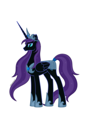 Size: 7323x10630 | Tagged: safe, artist:silverarrow87, oc, oc only, oc:nyx, alicorn, pony, fanfic:past sins, absurd resolution, alicorn oc, armor, crown, ethereal mane, fanfic art, hoof shoes, jewelry, male, older, older nyx, regalia, rule 63, simple background, slit pupils, solo, stallion