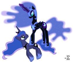 Size: 9720x8210 | Tagged: safe, artist:90sigma, nightmare moon, princess luna, alicorn, pony, g4, absurd resolution, female, jewelry, mare, regalia, simple background, transparent background, vector