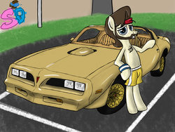 Size: 1600x1200 | Tagged: safe, artist:skydiggitydive, ace point, g4, car, facial hair, moustache, pontiac firebird