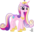 Size: 6990x6620 | Tagged: safe, artist:90sigma, princess cadance, alicorn, pony, g4, absurd resolution, concave belly, crown, female, folded wings, hoof shoes, jewelry, mare, regalia, simple background, slender, solo, thin, tiara, transparent background, vector, wings