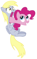 Size: 950x1500 | Tagged: safe, edit, derpy hooves, pinkie pie, pegasus, pony, g4, female, mare