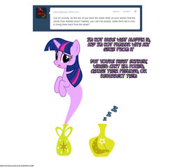 Size: 1050x1000 | Tagged: safe, artist:navitaserussirus, twilight sparkle, asktwixiegenies, g4, ask