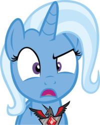 Size: 8847x11033 | Tagged: safe, artist:splidgey, trixie, pony, unicorn, g4, absurd resolution, alicorn amulet, reaction image, simple background, solo, transparent background, vector