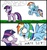 Size: 800x850 | Tagged: safe, artist:ichibangravity, rainbow dash, twilight sparkle, fanfic:my little dashie, rainbow dash presents, g4, comic, hate, sit