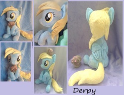 Size: 3648x2800 | Tagged: safe, artist:epicrainbowcrafts, derpy hooves, pegasus, pony, g4, female, irl, mare, muffin, photo, plushie