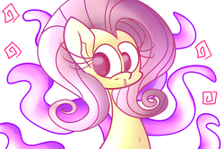 Size: 994x660 | Tagged: safe, artist:extradan, fluttershy, g4, abstract background, belly, belly button, solo, upper body