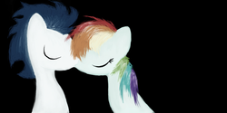 Size: 1000x500 | Tagged: safe, artist:rd97, rainbow dash, soarin', g4, female, male, ship:soarindash, shipping, straight