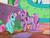 Size: 640x480 | Tagged: safe, screencap, minty, wysteria, earth pony, pony, g3, the princess promenade, dirt, float, plant, sitting