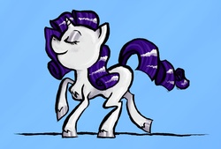 Size: 1280x863 | Tagged: safe, artist:kidcoelacanth, rarity, pony, g4, solo