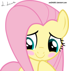 Size: 1498x1543 | Tagged: safe, artist:und34d951, fluttershy, g4, blushing