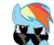 Size: 987x810 | Tagged: safe, artist:dasduriel, rainbow dash, pegasus, pony, g4, female, glasses, looking at you, rainbowlicious, simple background, solo, sunglasses, transparent background, vector