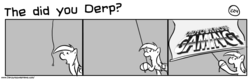 Size: 1280x404 | Tagged: safe, artist:tetrapony, derpy hooves, pegasus, pony, comic:the daily derp, g4, comic, female, mare, the did you derp?