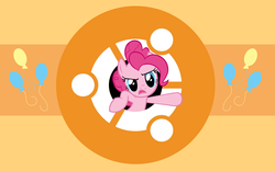 Size: 1920x1200 | Tagged: safe, pinkie pie, g4, linux, ubuntu, wallpaper