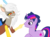 Size: 2026x1489 | Tagged: dead source, safe, artist:jaquelindreamz, discord, twilight sparkle, draconequus, pony, unicorn, g4, boop, dusk shine, eris, female, male, rule 63, ship:discolight, ship:duskeris, shipping, simple background, stallion, straight, transparent background, unicorn twilight