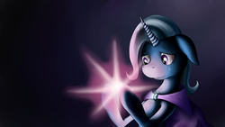 Size: 1920x1080 | Tagged: safe, artist:incubusphanto, trixie, g4, crying, magic, smiling