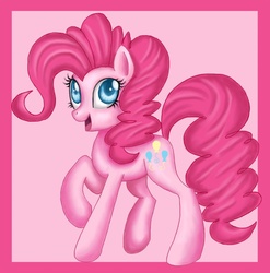 Size: 836x845 | Tagged: safe, artist:mel-rosey, pinkie pie, earth pony, pony, g4, female, solo