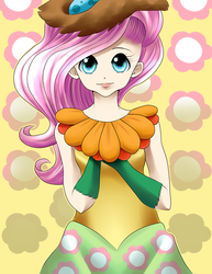 Size: 2550x3300 | Tagged: safe, artist:quila111, fluttershy, human, g4, humanized, solo