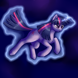 Size: 1000x1000 | Tagged: safe, artist:rarewhitewolf, artist:wolfehstuff, twilight sparkle, g4, magic