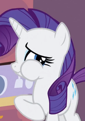 Size: 661x939 | Tagged: safe, rarity, pony, g4, scrunchy face, solo