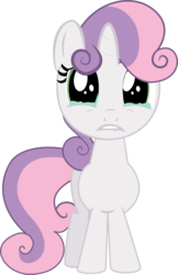 Size: 1298x2000 | Tagged: safe, artist:implatinum, sweetie belle, pony, unicorn, g4, crying, female, filly, foal, simple background, solo, transparent background, vector