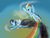 Size: 900x675 | Tagged: safe, artist:sharkayartist, rainbow dash, soarin', g4, flying