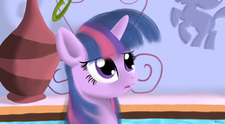 Size: 1914x1056 | Tagged: safe, artist:rodolfomushi, twilight sparkle, pony, g4, female, open mouth, solo, spa