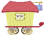 Size: 148x119 | Tagged: safe, artist:anonycat, no pony, pixel art, simple background, transparent background, trixie's wagon, wagon