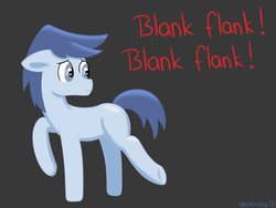 Size: 2000x1500 | Tagged: safe, artist:verminshy, klein, pony, background pony, blank flank, bully, bullying, gray background, insult, simple background, solo