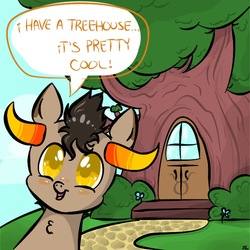 Size: 1280x1280 | Tagged: safe, artist:asktavrospony, ask, homestuck, ponified, tavros nitram