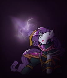 Size: 700x810 | Tagged: safe, artist:bloo-ocean, rarity, pony, g4, crossover, dota 2, female, solo, templar assassin