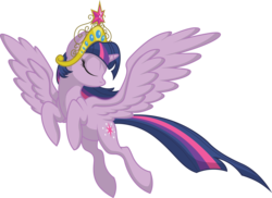 Size: 2678x1946 | Tagged: safe, artist:utahraptorz-poniez, twilight sparkle, alicorn, pony, g4, element of magic, female, mare, simple background, spread wings, transparent background, twilight sparkle (alicorn), wings