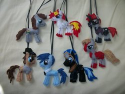 Size: 1024x768 | Tagged: safe, artist:grandmoonma, oc, oc only, earth pony, pegasus, pony, unicorn, commission, craft, photo
