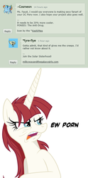 Size: 474x958 | Tagged: safe, oc, oc only, oc:fausticorn, pony, deviantart, ew gay, implied porn, lauren faust, word of faust