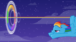 Size: 1777x1000 | Tagged: safe, artist:leidenpierce, rainbow dash, g4, sonic rainboom, wallpaper