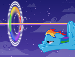 Size: 1413x1088 | Tagged: safe, artist:leidenpierce, rainbow dash, g4, sonic rainboom, wallpaper