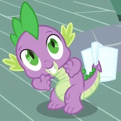 Size: 745x746 | Tagged: safe, screencap, spike, dragon, g4, just for sidekicks, male, smiling