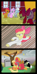Size: 650x1300 | Tagged: safe, apple bloom, babs seed, diamond tiara, scootaloo, silver spoon, sweetie belle, g4, how babs died