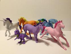 Size: 960x720 | Tagged: safe, applejack, pinkie pie, rainbow dash, rarity, spike, twilight sparkle, g4, realistic, toy