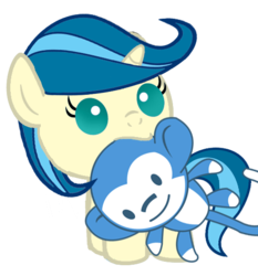 Size: 500x536 | Tagged: safe, artist:mirry92, oc, oc only, oc:tina fountain heart, alicorn, monkey, pony, alicorn oc, baby, baby pony, plushie, simple background, solo, transparent background, vector