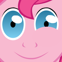 Size: 4000x4000 | Tagged: safe, pinkie pie, g4, bubble berry, bubblini davinci berry, don't blink or she'll get ya, pinkamena diane pie, rule 63, snapped, twily face