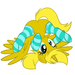 Size: 1000x1000 | Tagged: safe, oc, oc only, oc:ticket, alicorn, pony, g4, alicorn oc, butt, clothes, cute, featureless crotch, female, plot, simple background, socks, solo, striped socks, transparent background