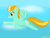 Size: 2000x1500 | Tagged: safe, artist:verminshy, lightning dust, pony, g4, background pony, sky, solo