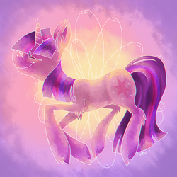 Size: 800x800 | Tagged: safe, artist:steeve, twilight sparkle, pony, unicorn, g4, eyes closed, female, mare, solo